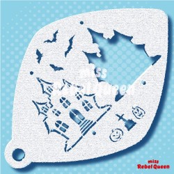 Schmink & Facepaint | MRQ Face Paint Stencil | Spooky Hunted House