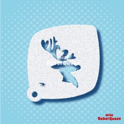 Schmink & Facepaint | MRQ Face Paint Stencil | Elegant Reindeer