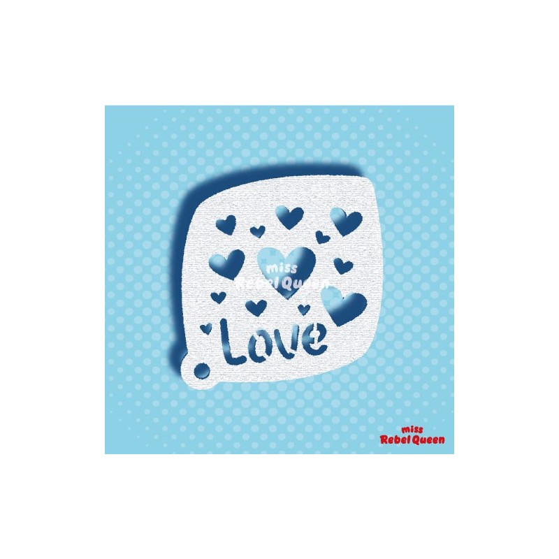 Schmink & Facepaint | MRQ Face Paint Stencil | Hearts and Love