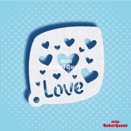 Schmink & Facepaint | MRQ Face Paint Stencil | Hearts and Love