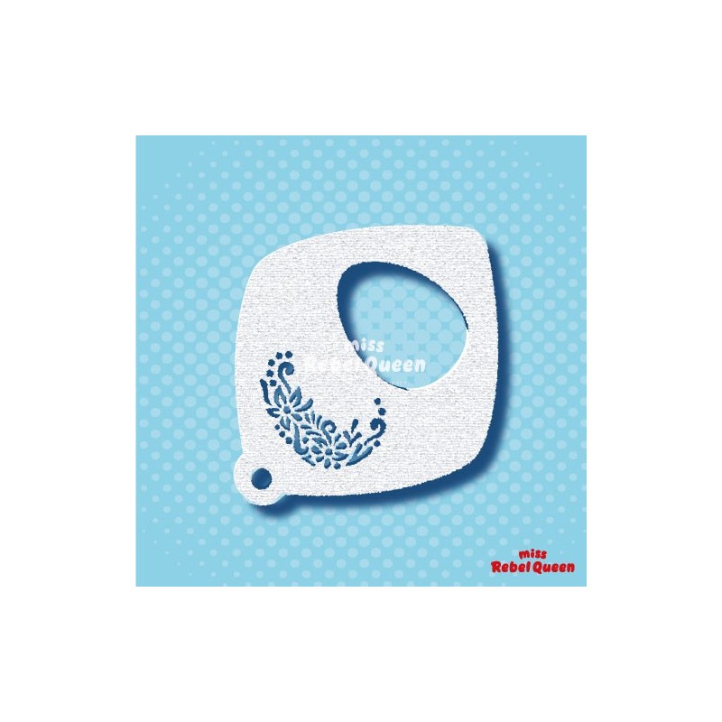 Schmink & Facepaint | MRQ Face Paint Stencil | Easter Egg Swirl