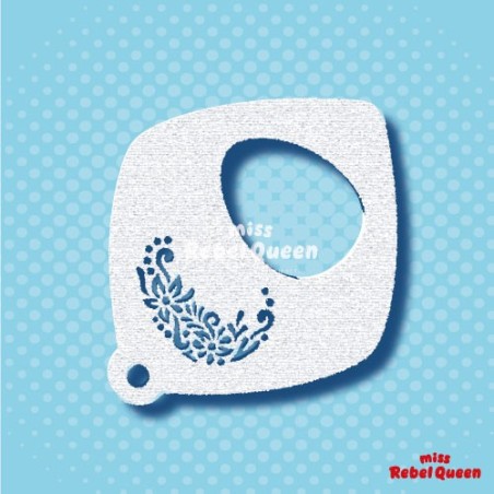 Schmink & Facepaint | MRQ Face Paint Stencil | Easter Egg Swirl