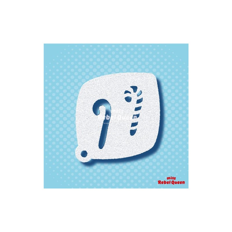 Schmink & Facepaint | MRQ Face Paint Stencil | Christmas Candy