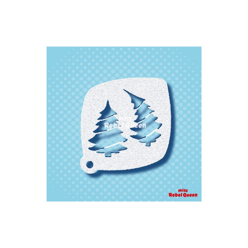 Schmink & Facepaint | MRQ Face Paint Stencil | Christmas Tree