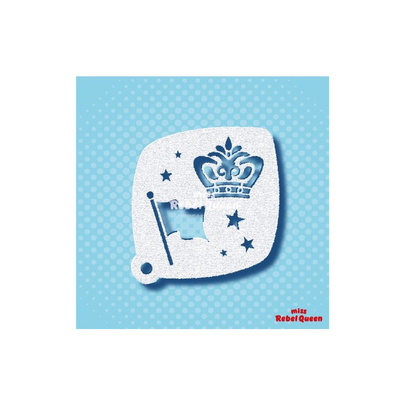 Schmink & Facepaint | MRQ Face Paint Stencil | Kingsday Small