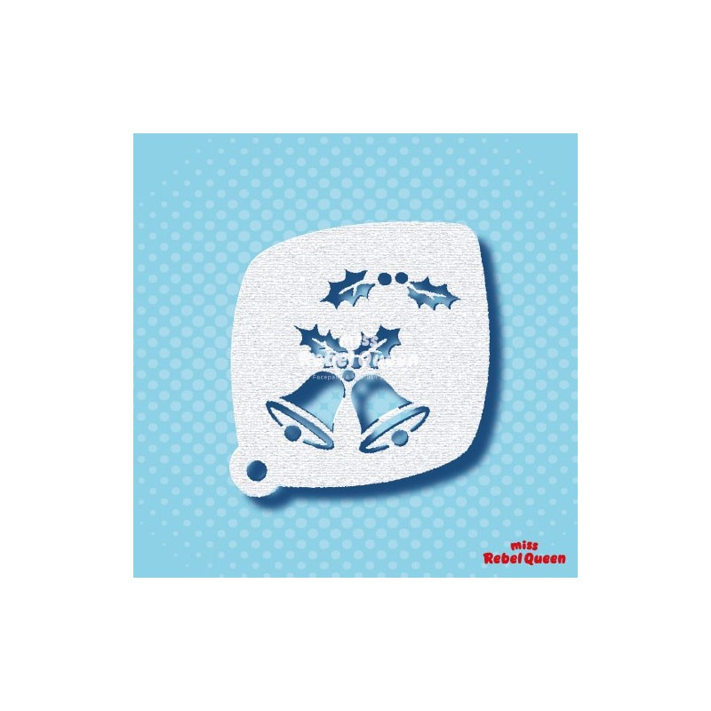 Schmink & Facepaint | MRQ Face Paint Stencil | Christmas Bells