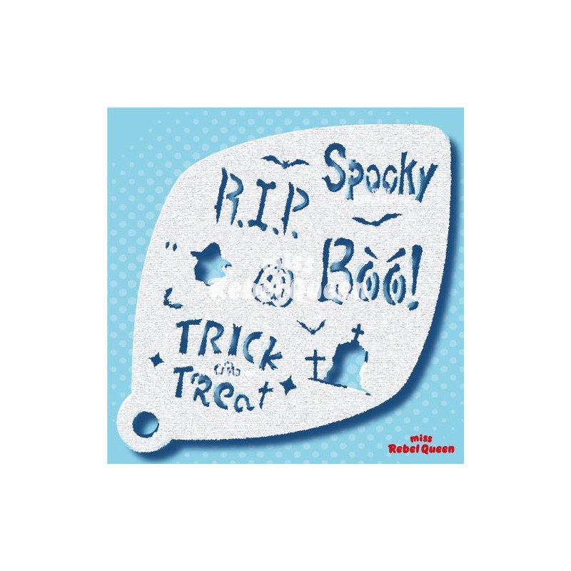 Schmink & Facepaint | MRQ Face Paint Stencil | Halloween Special