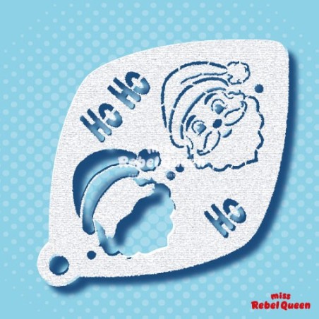 Schmink & Facepaint | MRQ Face Paint Stencil | Santa Selfie 2 Steps