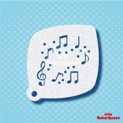 Schmink & Facepaint | MRQ Face Paint Stencil | Music Notes