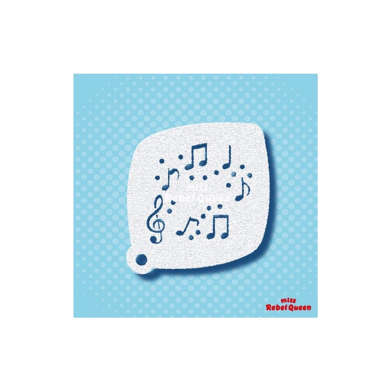 Schmink & Facepaint | MRQ Face Paint Stencil | Music Notes