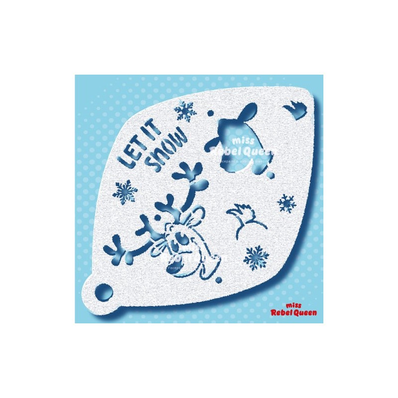 Schmink & Facepaint | Rudolph Red Nose Large 2staps - MRQ Stencils