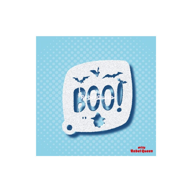 MRQ Face Paint Stencil | BOO Halloween