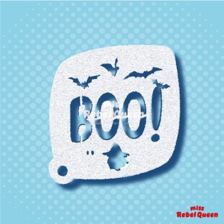 MRQ Face Paint Stencil | BOO Halloween