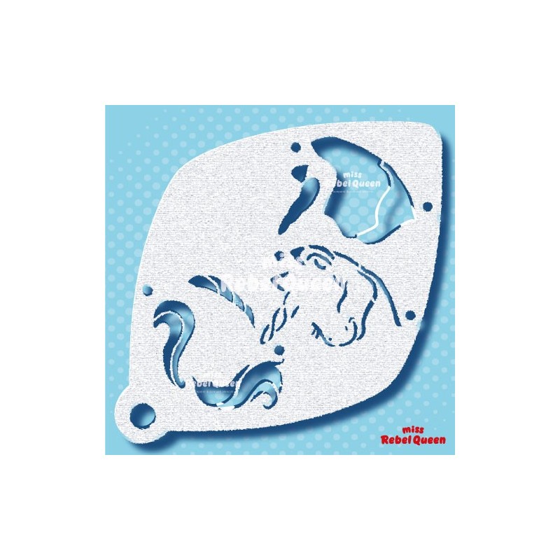 Schmink & Facepaint | MRQ Face Paint Stencil | Unique Unicorn 3 Steps
