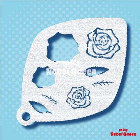 Schmink & Facepaint | MRQ Face Paint Stencil | Roses are Red