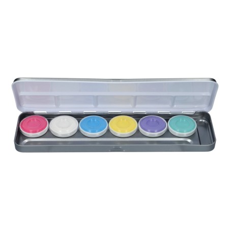 Superstar Face Paint | Water-Based Face & Body Paint | Superstar Facepaint Palet - 6 colors Pastel