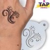 TAP Face Painting Stencil | Airbrush & Face Paint | Face Painting & Airbrush Sjabloon | TAP Facepaint Stencil |  - Swirl Detail 099