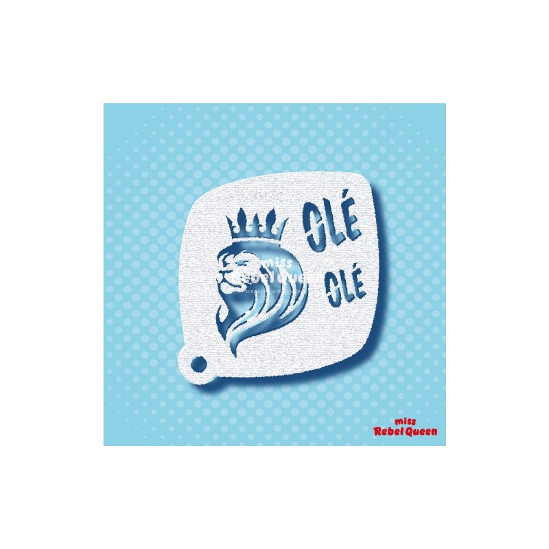 Schminksjabloon | Voetbal | Nederland |MRQ Facepaint Stencil | Ole Ole Lion