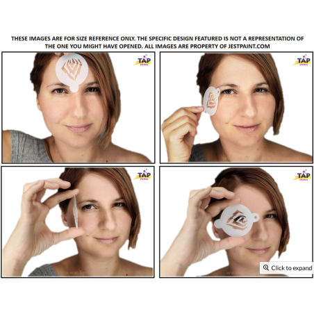 TAP Face Painting Stencil | Airbrush & Face Paint | Face Painting & Airbrush Sjabloon | Magical Stars 061