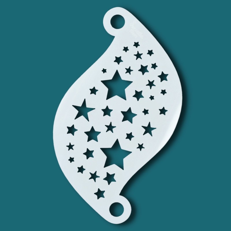 Face paint stencil details| Superstar Facepaint Stencil - Stars