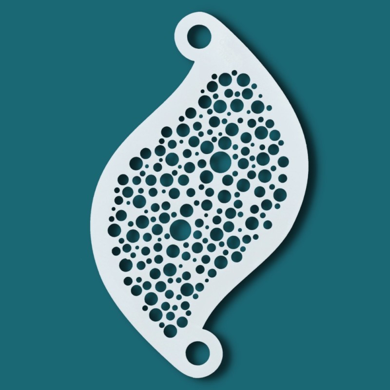 Face paint stencil details| Superstar Facepaint Stencil - Bubble