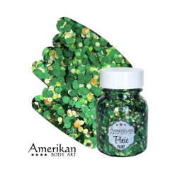 Pixie Paint Glitter | Absinte Green 30 gr | Face, body & hair | Festivalglitter