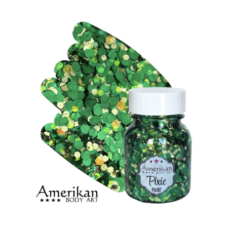 Pixie Paint Glitter | Absinte Green 30 gr | Face, body & hair | Festivalglitter