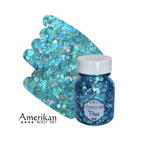 Pixie Paint Glittergel | Blue Monday 30gr. | Face, body & hair | Festivalglitter