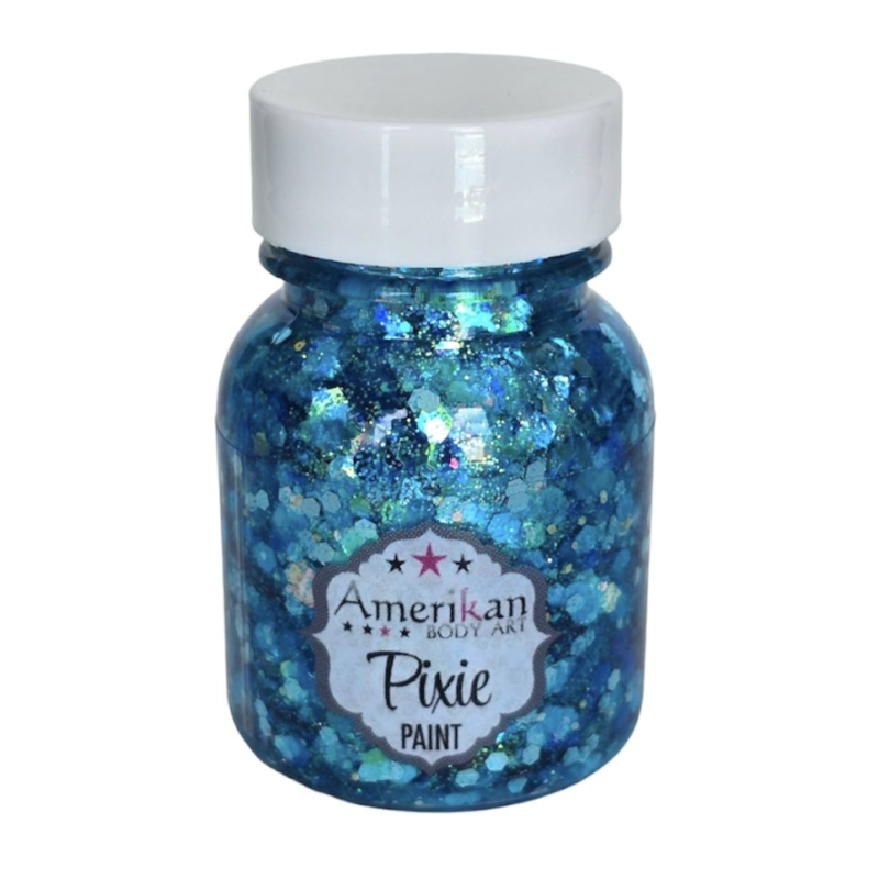 Pixie Paint Glittergel | Blue Monday 30gr. | Face, body & hair | Festivalglitter