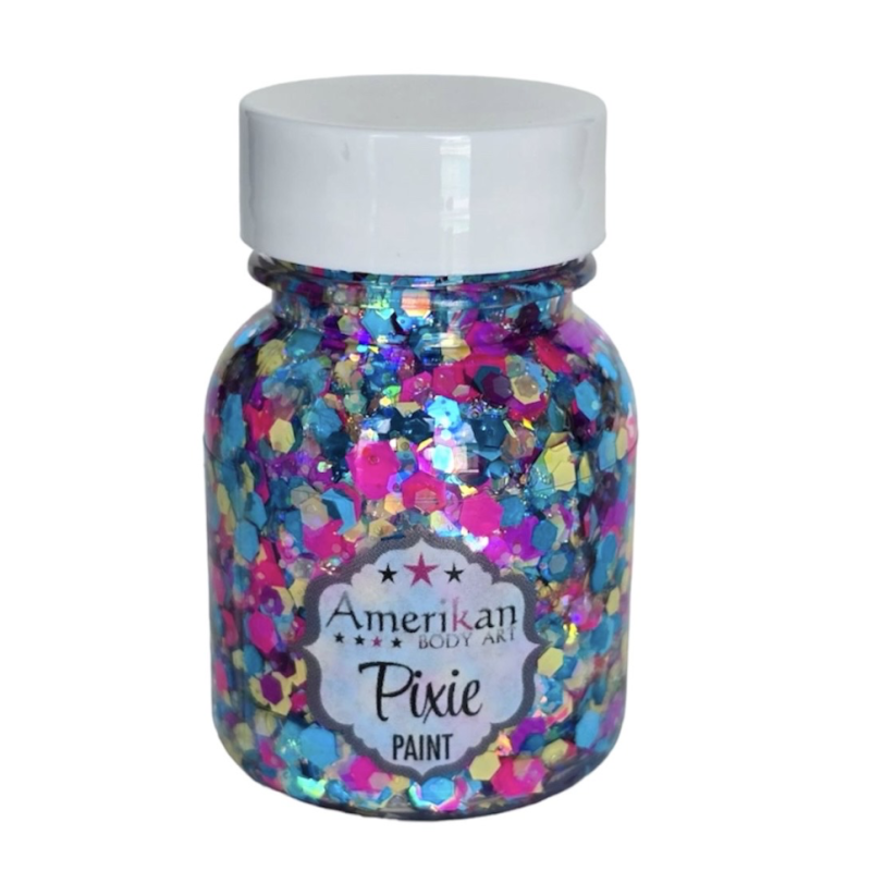 Pixie Paint Glittergel |  Happy 30gr. | Face, body & hair | Festivalglitter