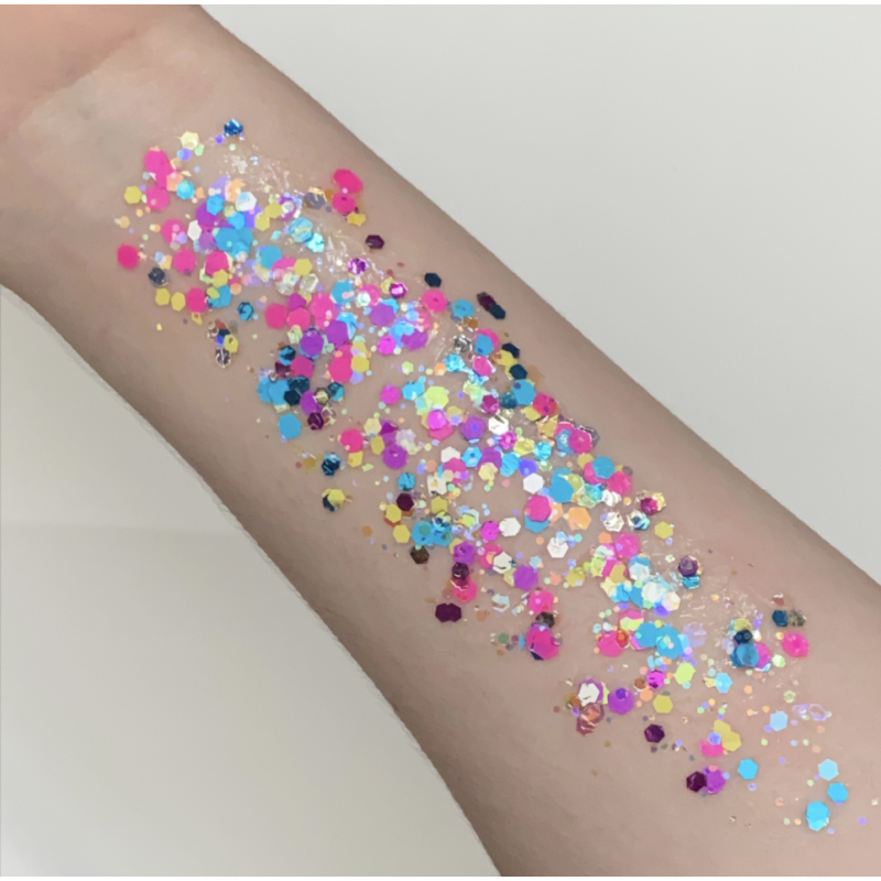 Pixie Paint Glittergel |  Happy 30gr. | Face, body & hair | Festivalglitter
