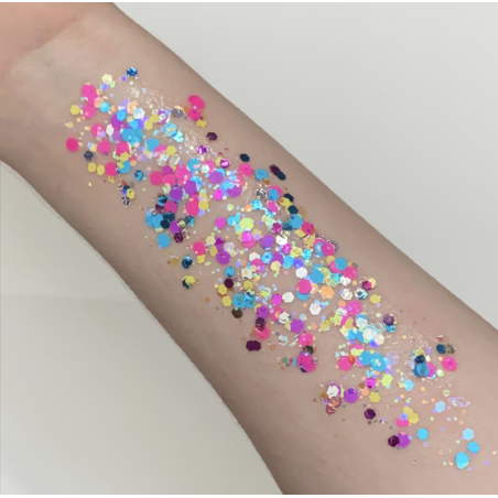 Pixie Paint Glittergel |  Happy 30gr. | Face, body & hair | Festivalglitter