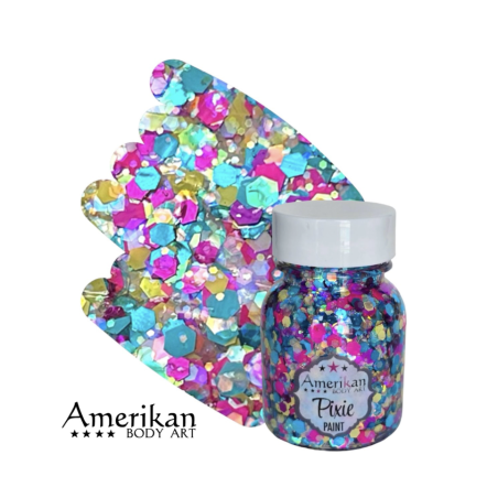 Pixie Paint Glittergel |  Happy 30gr. | Face, body & hair | Festivalglitter