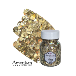 Pixie Paint Glittergel | Lucky Star Gold 30 gr | Face, body & hair | Festivalglitter