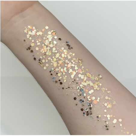 Pixie Paint Glittergel | Lucky Star Gold 30 gr | Face, body & hair | Festivalglitter