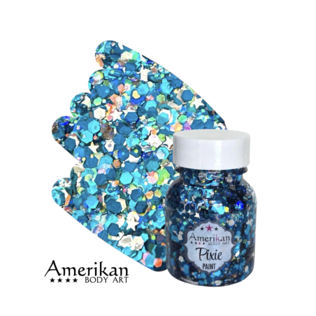 Pixie Paint Glittergel | Midnight Blue 30gr. | Face, body & hair | Festivalglitter
