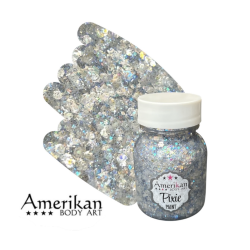 Pixie Paint Glittergel | Moonlight Silver 30 gr | Face, body & hair | Festivalglitter