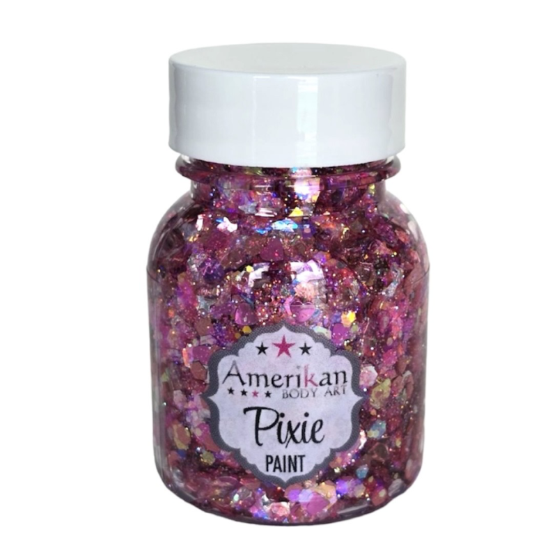 Pixie Paint Glittergel | Pretty in Pink 30gr | Face, body & hair | Festivalglitter