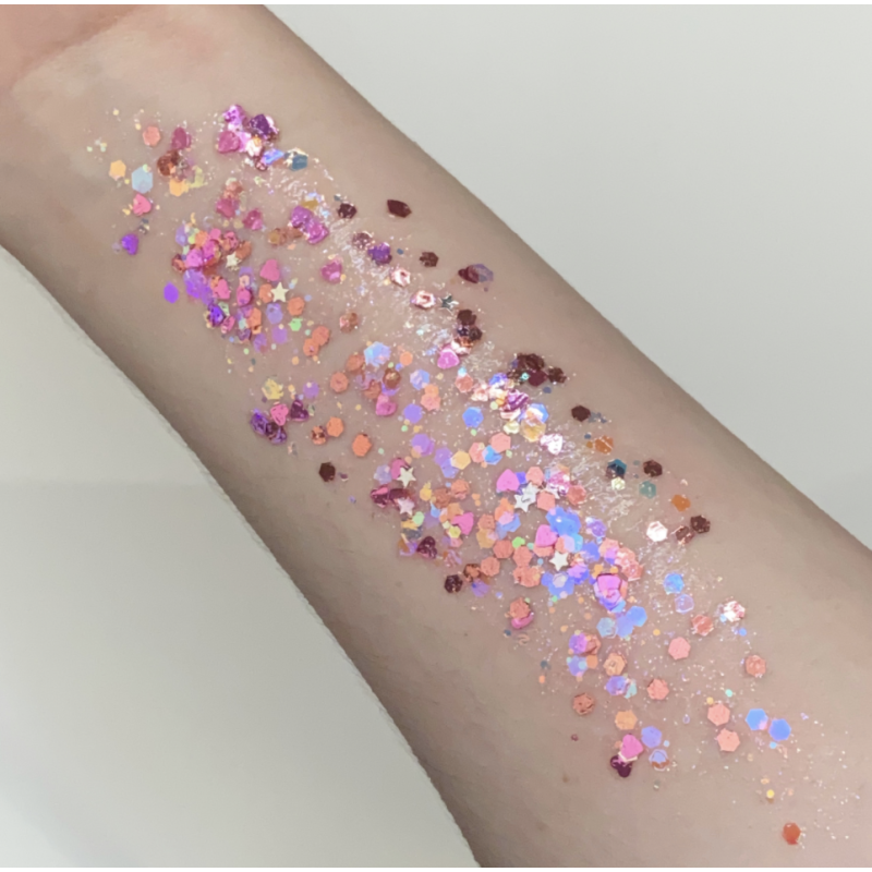 Pixie Paint Glittergel | Pretty in Pink 30gr | Face, body & hair | Festivalglitter