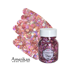 Pixie Paint Glittergel | Pretty in Pink 30gr | Face, body & hair | Festivalglitter