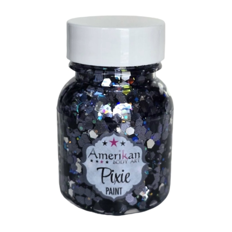 Pixie Paint Glittergel | Rockstar Grey 30gr. | Face, body & hair | Festivalglitter
