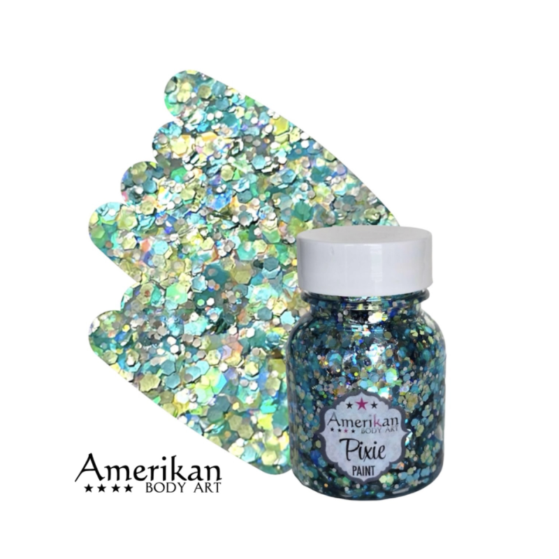 Pixie Paint Glittergel | Splash Blue 30gr. | Face, body & hair | Festivalglitter