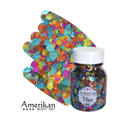 Pixie Paint Glittergel |  Tropical Whimsy 30gr | Face, body & hair | Festivalglitter