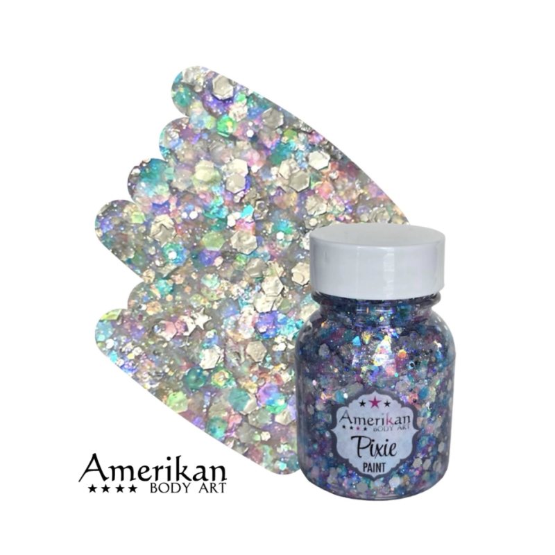 Pixie Paint Glittergel | Winter Wonderland 30 gr. | Face, body & hair | Festivalglitter