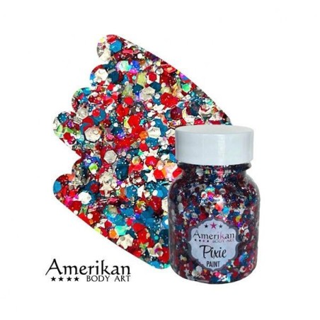 Pixie Paint Glitter- Star Spangled 30 gr | Face, body & hair | Festivalglitter