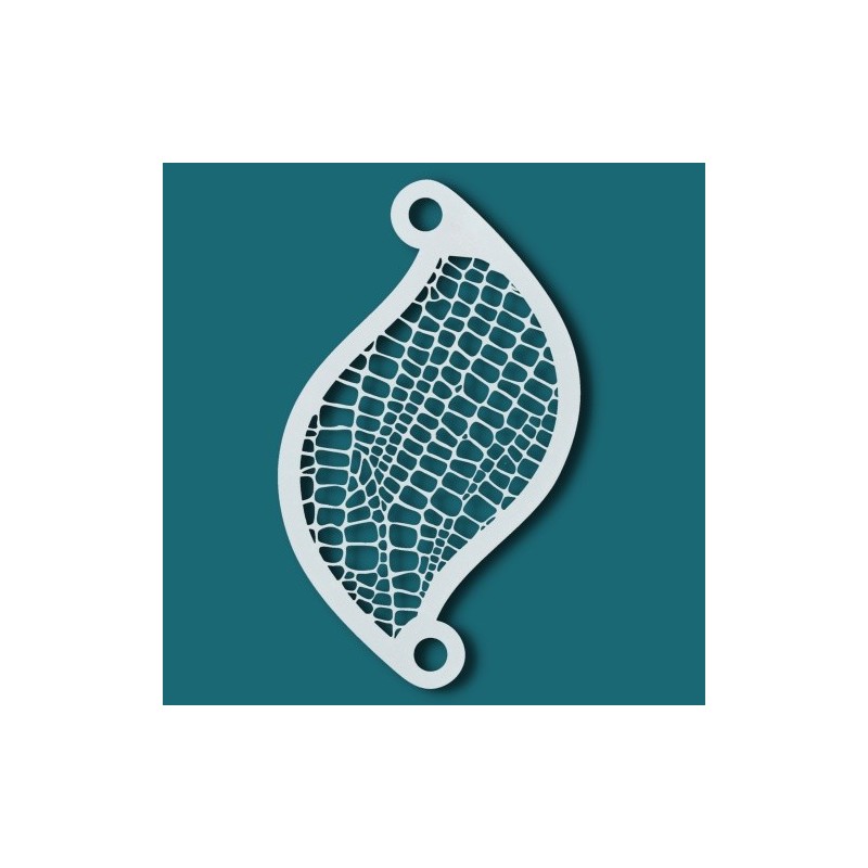 Face paint stencil details| Superstar Facepaint Stencil - Lizzard