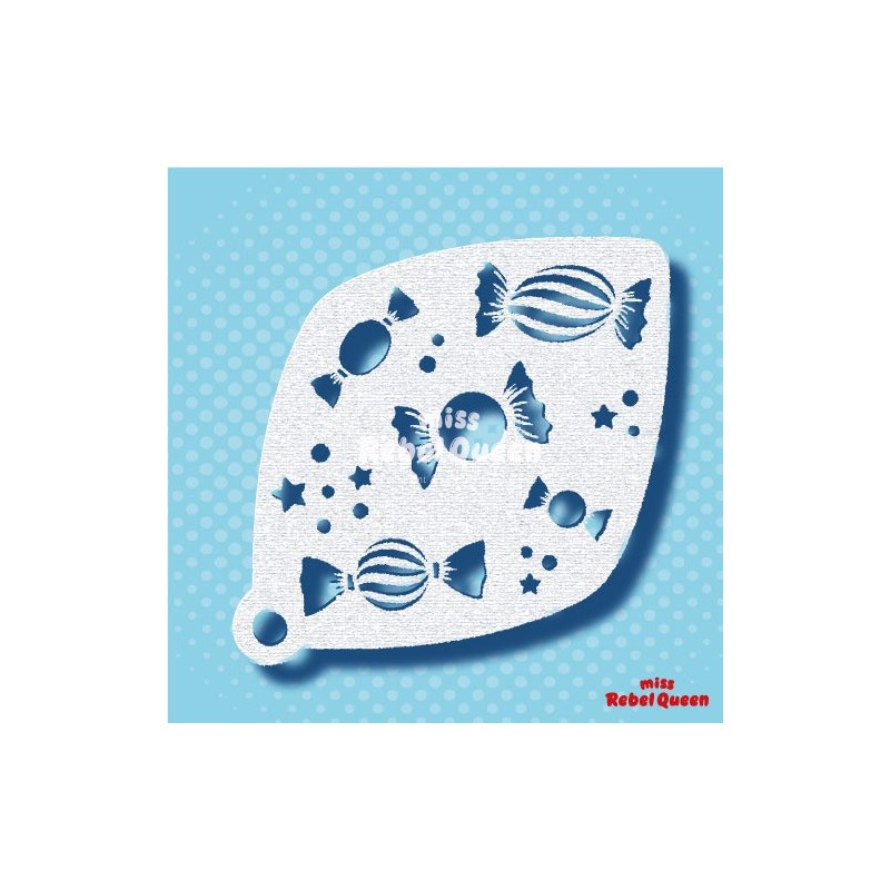 Schmink & Facepaint | MRQ Face Paint Stencil | Sweet Candy