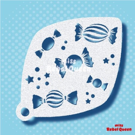 Schmink & Facepaint | MRQ Face Paint Stencil | Sweet Candy