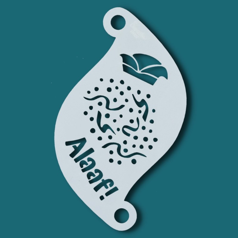 Face paint stencil details| Superstar Facepaint Stencil | Alaaf