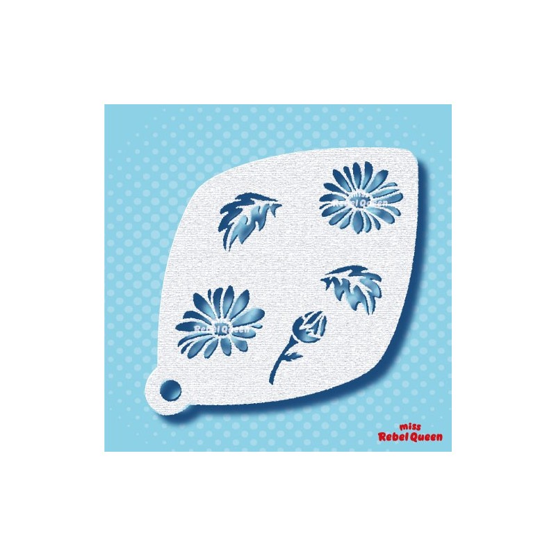 Schmink & Facepaint | MRQ Face Paint Stencil | Power Flower